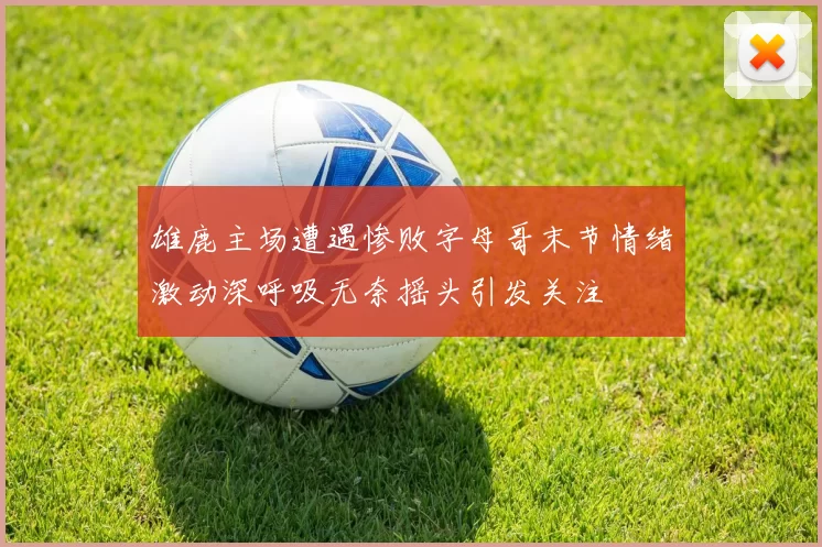 雄鹿主场遭遇惨败字母哥末节情绪激动深呼吸无奈摇头引发关注